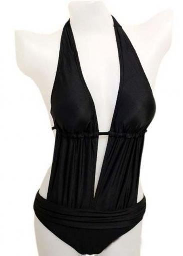 Rosewe New Arrival Lace Up Design Open Back Monokini Swimwear