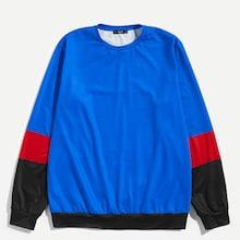 Shein Men Color Block Pullover