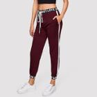 Shein Letter Trim Contrast Panel Pants