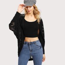 Shein Floral Lace Dolman Kimono