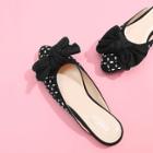 Shein Bow Decorated Flat Mules With Rhinestone
