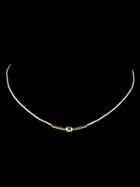 Shein White New Simple Thin Rope Chain Choker Necklace
