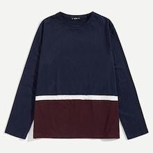 Shein Men Color Block Tunic Tee