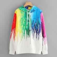 Shein Paint Drip Print Hoodie