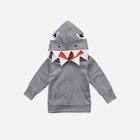 Shein Toddler Boys Shark Hooded Sweatshirt