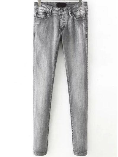 Shein Slim Denim Grey Pant
