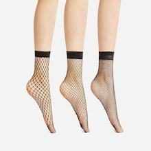 Shein Fishnet Ankle Socks 3 Pair