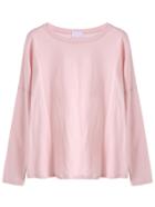 Shein Pink Drop Shoulder Loose T-shirt