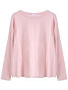 Shein Pink Drop Shoulder Loose T-shirt