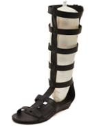 Shein Caged Back Zip Knee High Gladiator Sandals