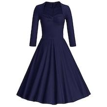 Shein Square Collar Solid Dress