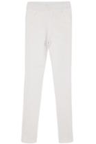 Shein White Pockets Slim Lace Pant