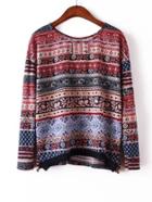 Shein Geo Print Aztec Top