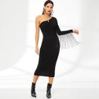 Shein One Shoulder Jersey Pencil Dress