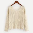 Shein Cut Out Solid Sweater