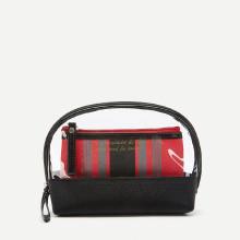 Shein Striped Makeup Bag 2pcs