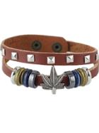 Shein New Design Brown Pu Leather Adjustable Bracelet