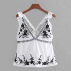 Shein Eyelet Embroidered Embroidery Top