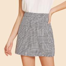 Shein Plaid A Line Skirt