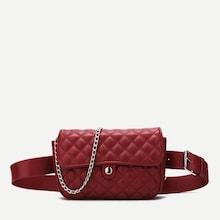 Shein Quilted Detail Flap Crossbody Bag