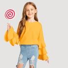 Shein Girls Layered Sleeve Tee
