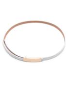 Shein White Skinny Faux Leather Belt