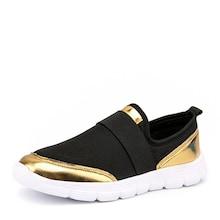 Shein Metallic Detail Slip On Sneakers