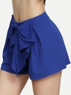 Shein Navy Bow Decorated Shorts