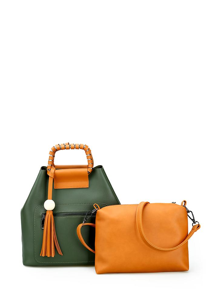 Shein Tassel Charm Decorated Bag With Crossbody Bag
