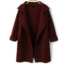 Shein Open Front Knit Coat