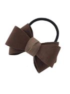 Shein Coffee Flannel Bowknot Headbands Women Hairwear