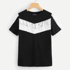 Shein Cut And Sew Solid Tee