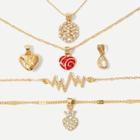 Shein Chain Necklace 2pc & Bracelet 2pc & Pendant 5pcs