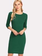 Shein Solid Bodycon Dress