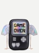 Shein Black Game Console Chain Bag With Wings