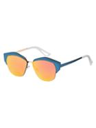 Shein Blue Frame Cat Eye Lenses Sunglasses