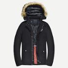 Shein Men Patched Detail Detachable Hooded Coat