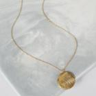 Shein Circle Pendant Gold Necklace