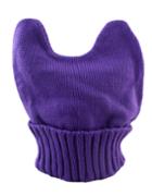 Shein Purple Knitted Ears Beanie Hat