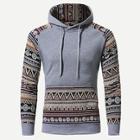 Shein Men Geometric Print Hooded Sweatshirt