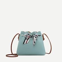 Shein Striped Bow Decor Bag