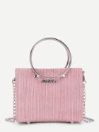 Shein Suede Chain Bag With Ring Handle