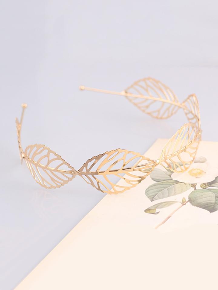Shein Hollow Leaf Decorated Headband