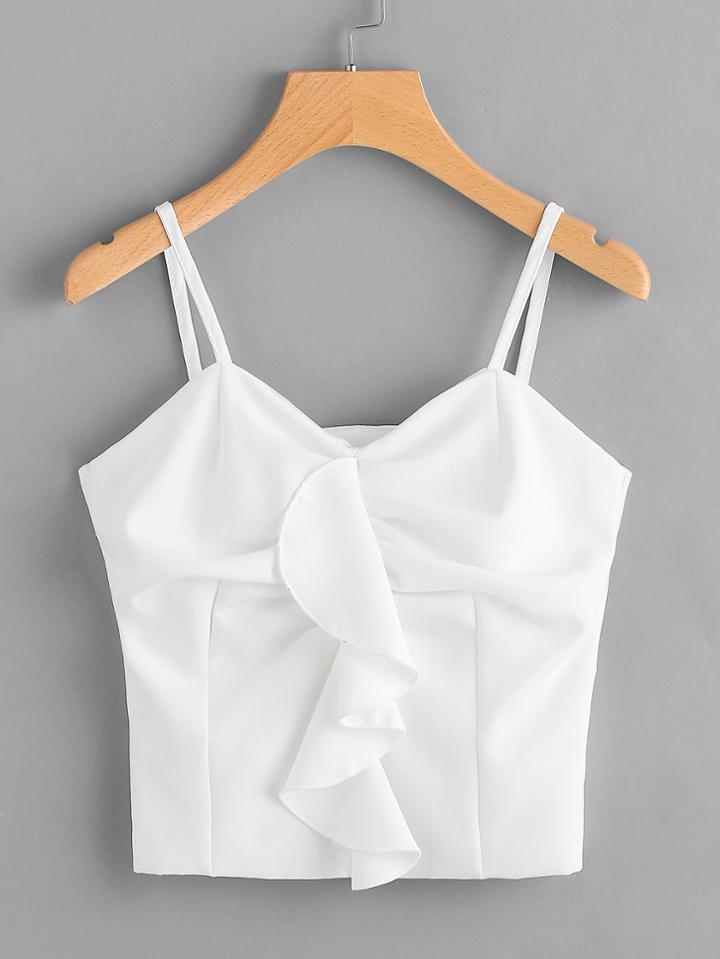 Shein Frill Detail Crop Cami Top