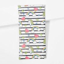 Shein Unicorn Print Striped Glasses Bag