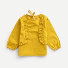 Shein Girls Frill Knot Back Plain Blouse
