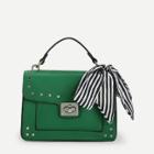Shein Piping Detail Pu Crossbody Bag With Twilly