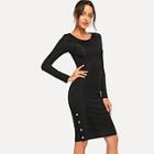 Shein Form Fitting Ribbed Dress