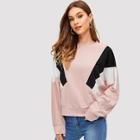 Shein Cut-and-sew Round Neck Sweatshirt