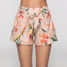 Shein Floral Print Knot Shorts